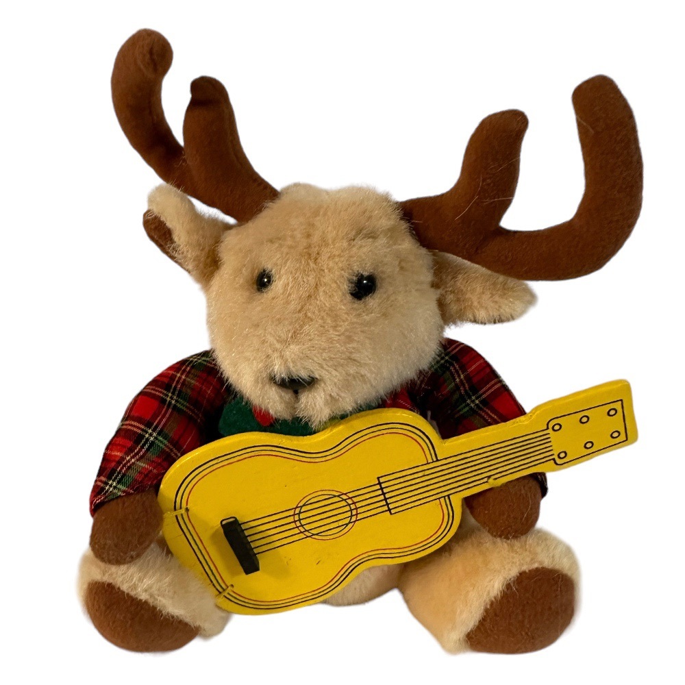 Trendmasters 1995 Santa Reindeer Animated Band Guitar Player Replacement Part 7”